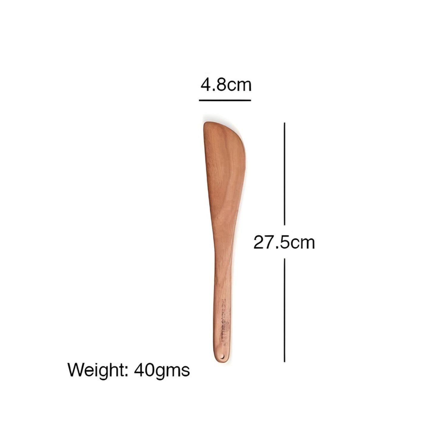 The Indus Valley Handmade Neem Wood Cooking Spatula 27 cm_3