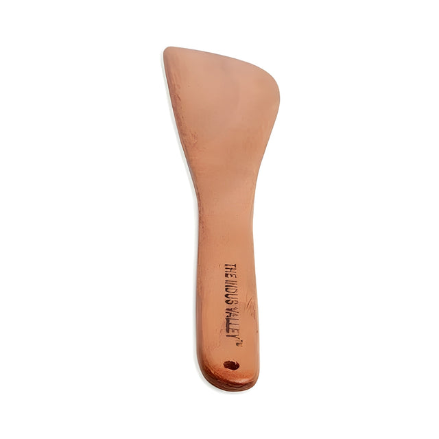 The Indus Valley Handmade Neem Wood Cooking Spatula 27 cm_Front View