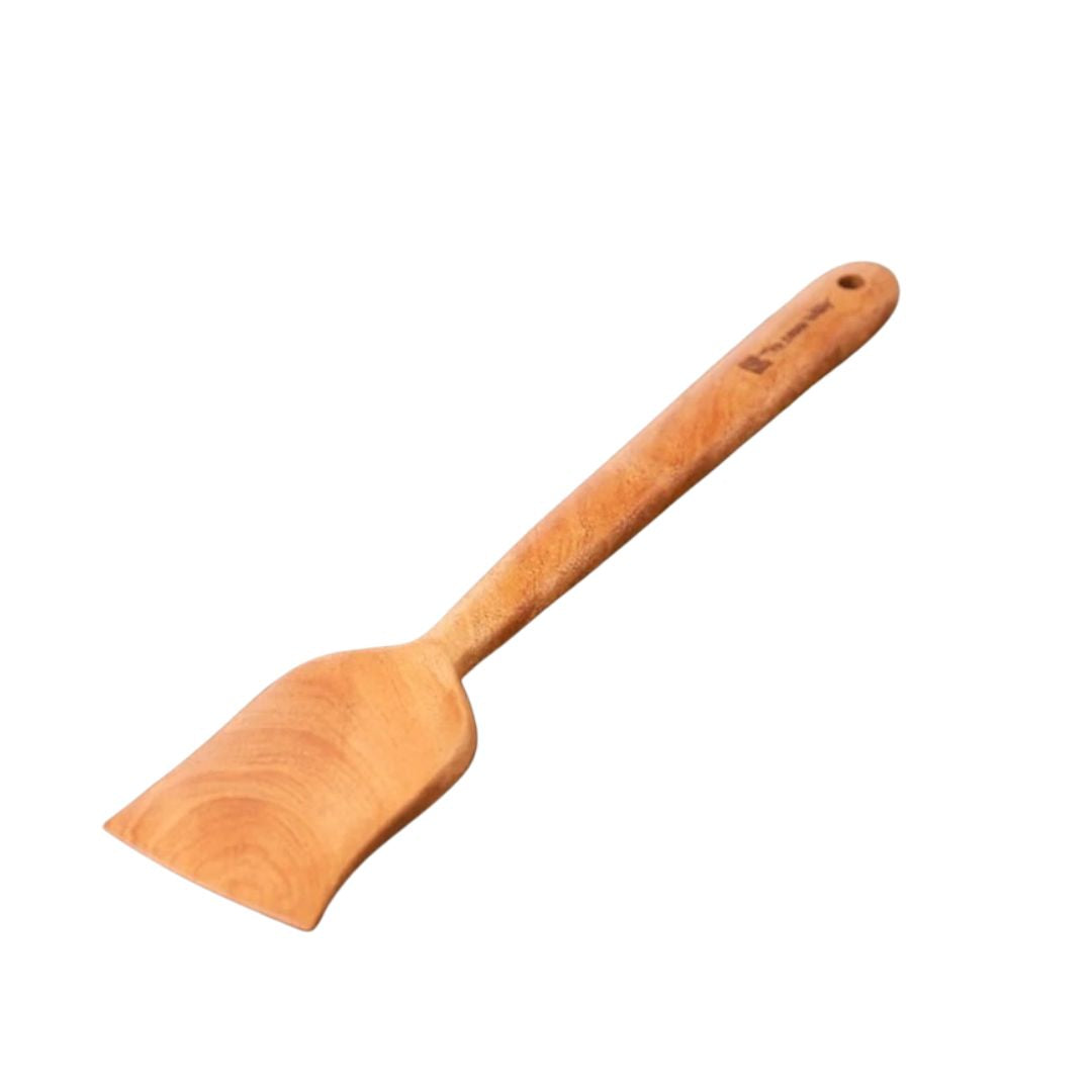 The Indus Valley Neem Wood Cooking Spoon Large Flip 37.7 cm_Front View