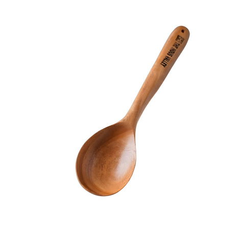 The Indus Valley Neem Woode Stir Oval Cooking Spoon Handmade 30 cm_1