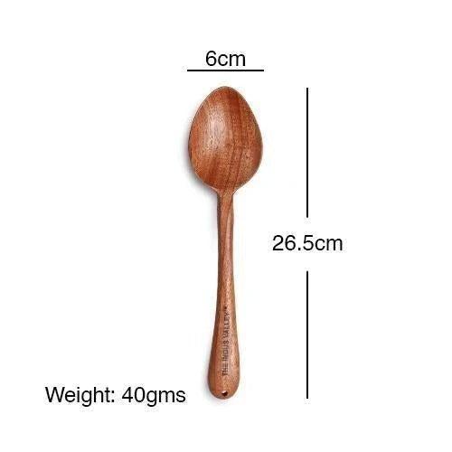 The Indus Valley Saute Neem Wood Cooking Spatula 26 cm_3