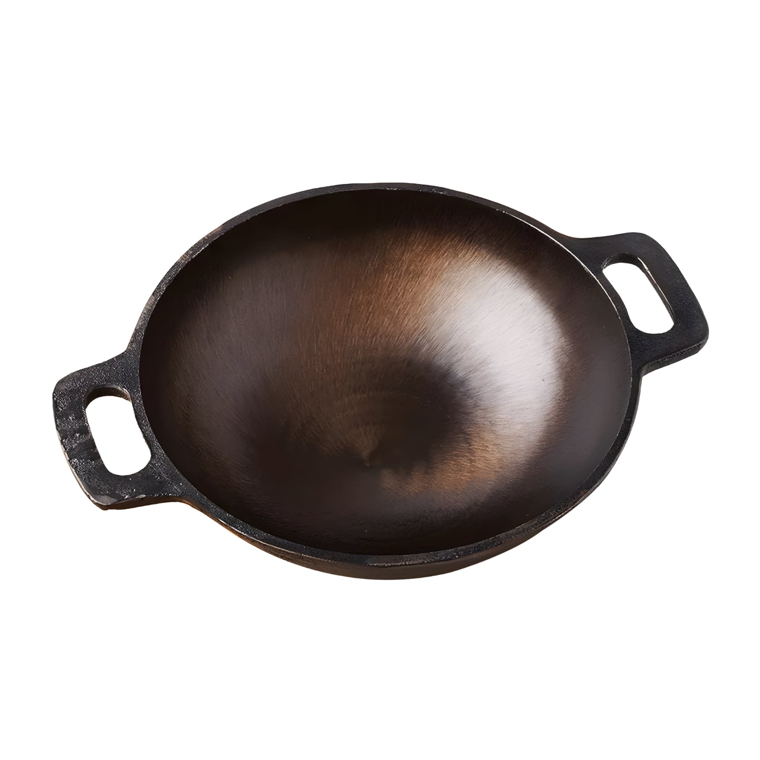 The Indus Valley Super Smooth Cast Iron Kadai 25.4 \ 2.5 L - Black_1