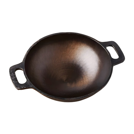 The Indus Valley Super Smooth Cast Iron Kadai 25.4 \ 2.5 L - Black_1