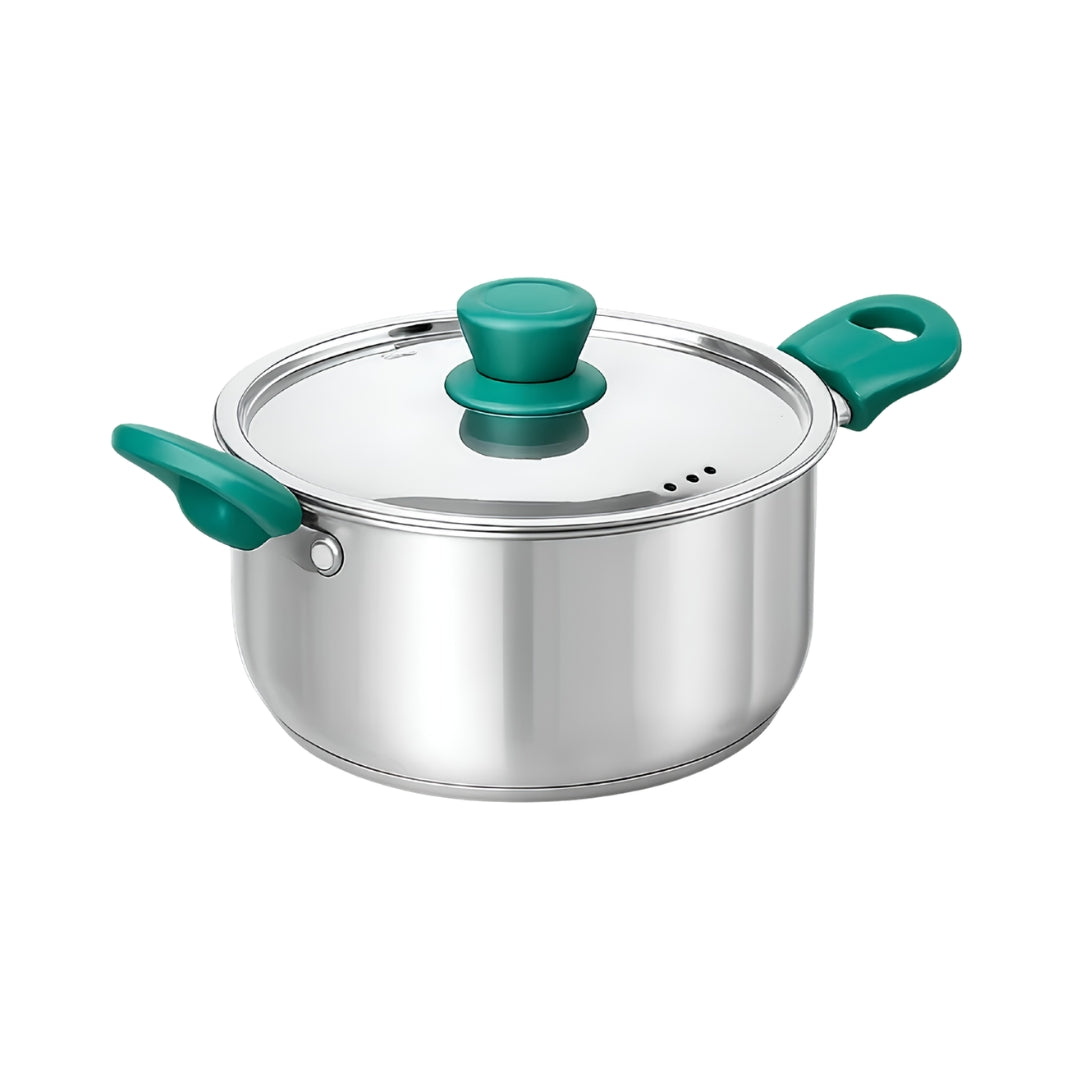 The Indus Valley Triply Stainless Steel Biryani Pot with Lid 16 cm \ 1.5 L