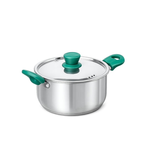 The Indus Valley Triply Stainless Steel Biryani Pot with Lid 18 cm \ 2.3 L_1