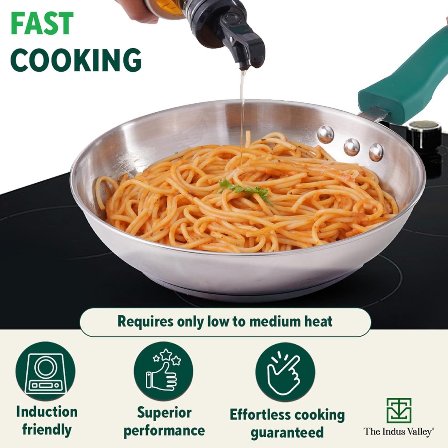 The Indus Valley Triply Stainless Steel Fry Pan 20 cm \ 1.2 L_6