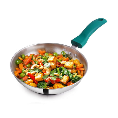 The Indus Valley Triply Stainless Steel Fry Pan 22 cm \ 1.5 L_1