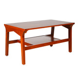 Tolland Wooden Coffee Table - Teak Finish