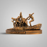 Triumph of Labour 8 In  Sculpture - Antique Bronze