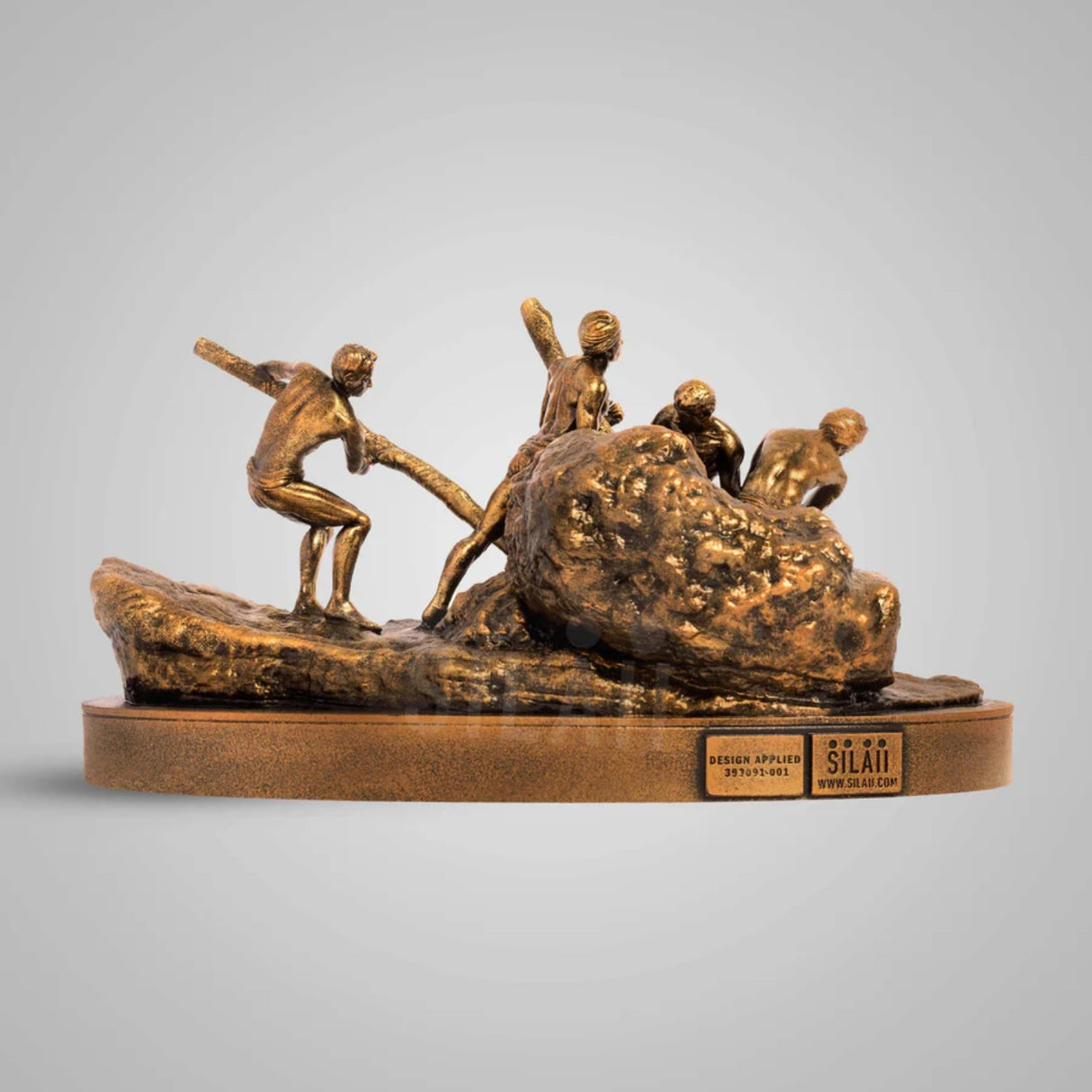Triumph of Labour 8 In  Sculpture - Antique Bronze