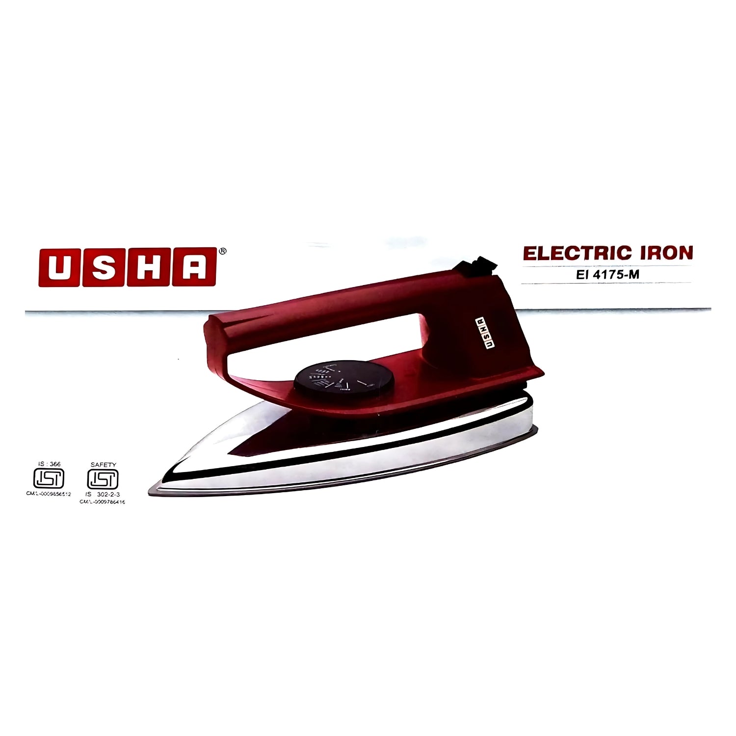 USHA EI 4175-M Dry Iron, 750 Watts - Maroon _2