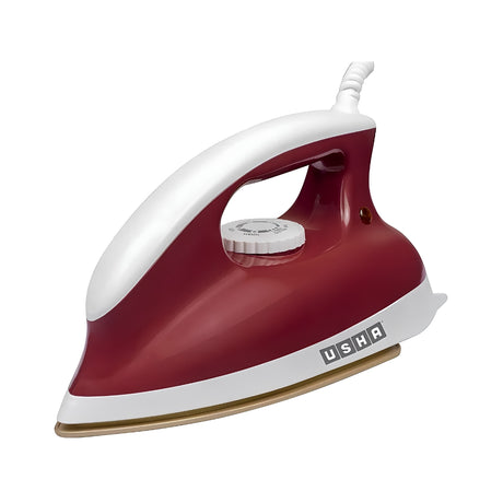 USHA EI Dry Iron Goliath GO1200WG 1200 Watts - Maroon_Front View