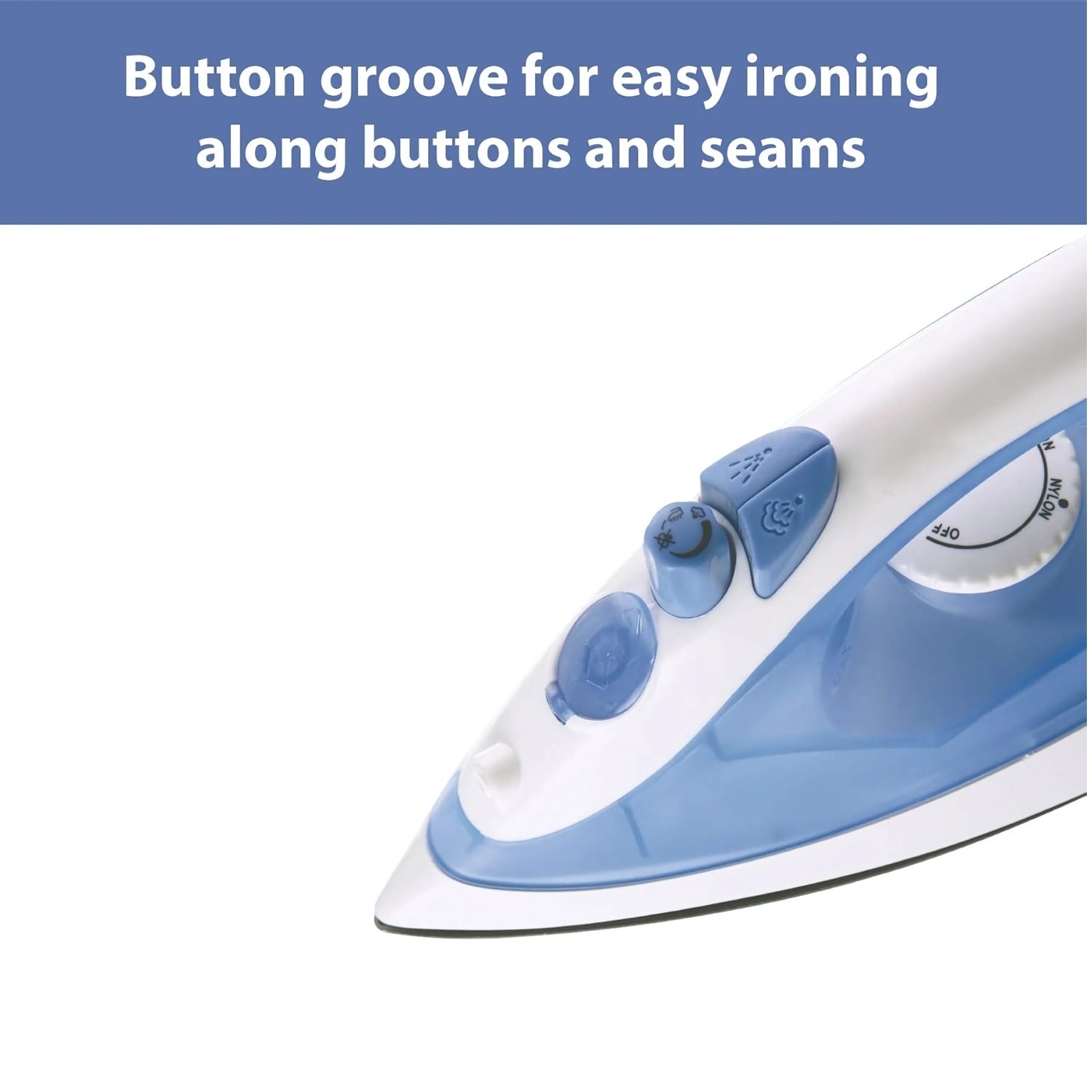 USHA SI TEFLON 3713 Steam Iron 1300 Watts 180ml - White and Blue_3