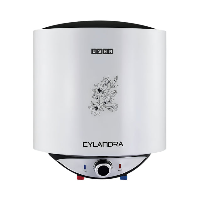 USHA SWH Cylandra Water Heater 10 L – White_Front View