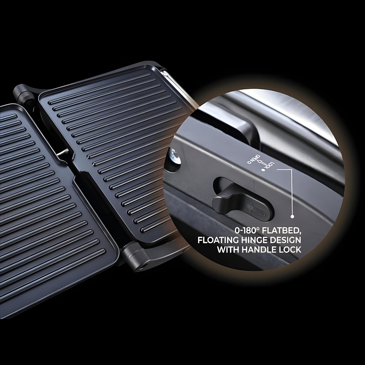 USHA  iChef 4‑Slice 2000 W Stainless Steel Sandwich Grill – Black and Silver_4