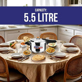 Ultra Duracook Stainless Steel Pressure Cooker 5.5L