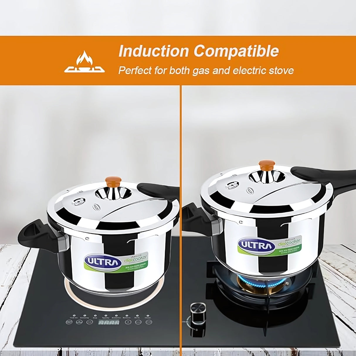 Ultra Duracook Diet SS Pressure Cooker with Excess Starch Remover 5.5L