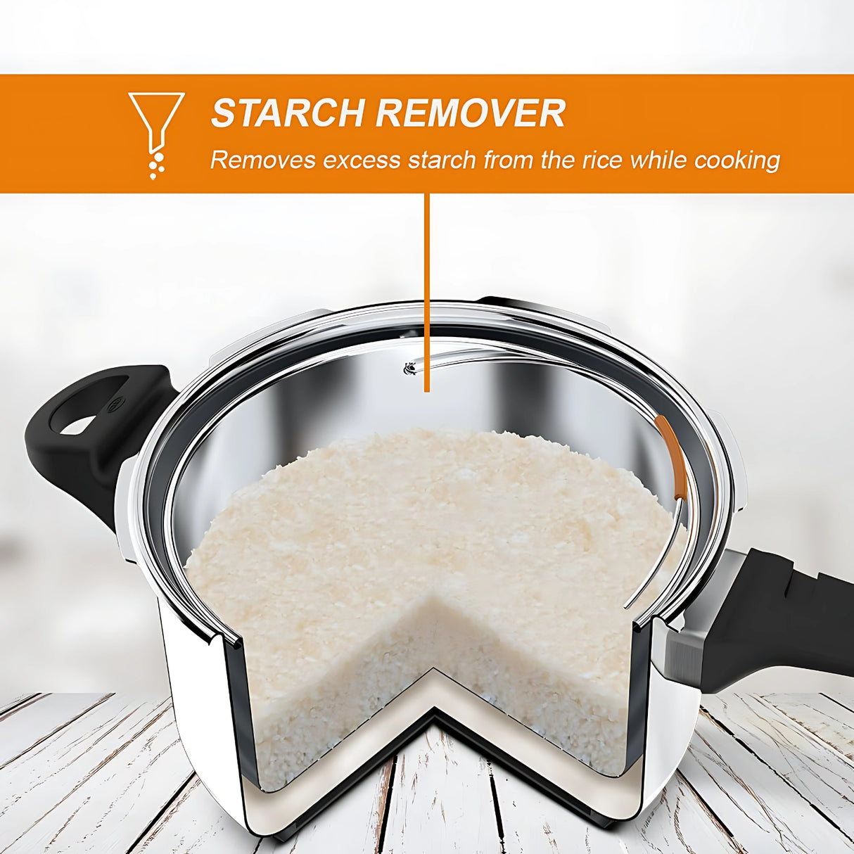 Ultra Duracook Diet SS Pressure Cooker with Excess Starch Remover 5.5L
