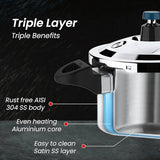 Ultra Krono Triply SS Pressure Cooker 2 L