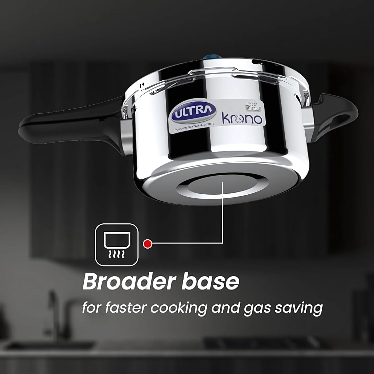 Ultra Krono Triply SS Pressure Cooker 2 L
