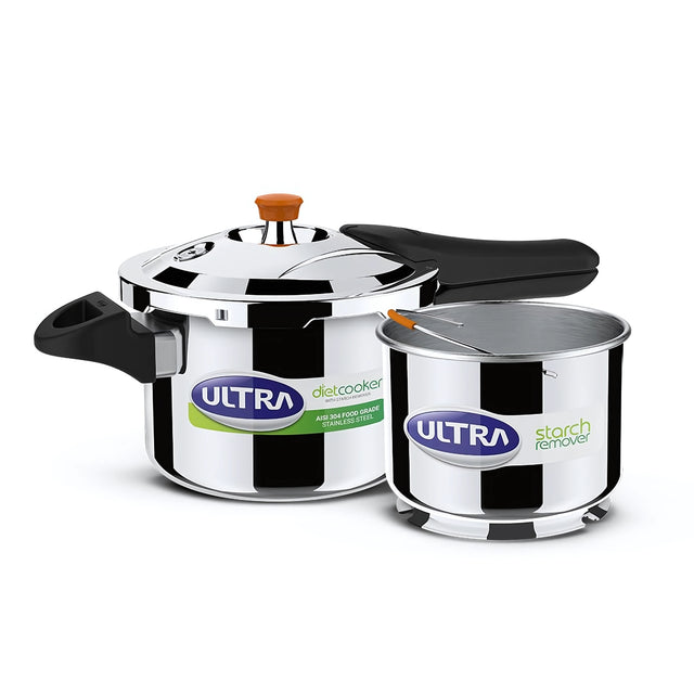 Ultra Duracook Diet SS Pressure Cooker with Excess Starch Remover 3 L_1