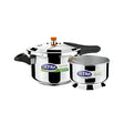 Ultra Duracook Diet SS Pressure Cooker with Excess Starch Remover 5.5 L_Front View