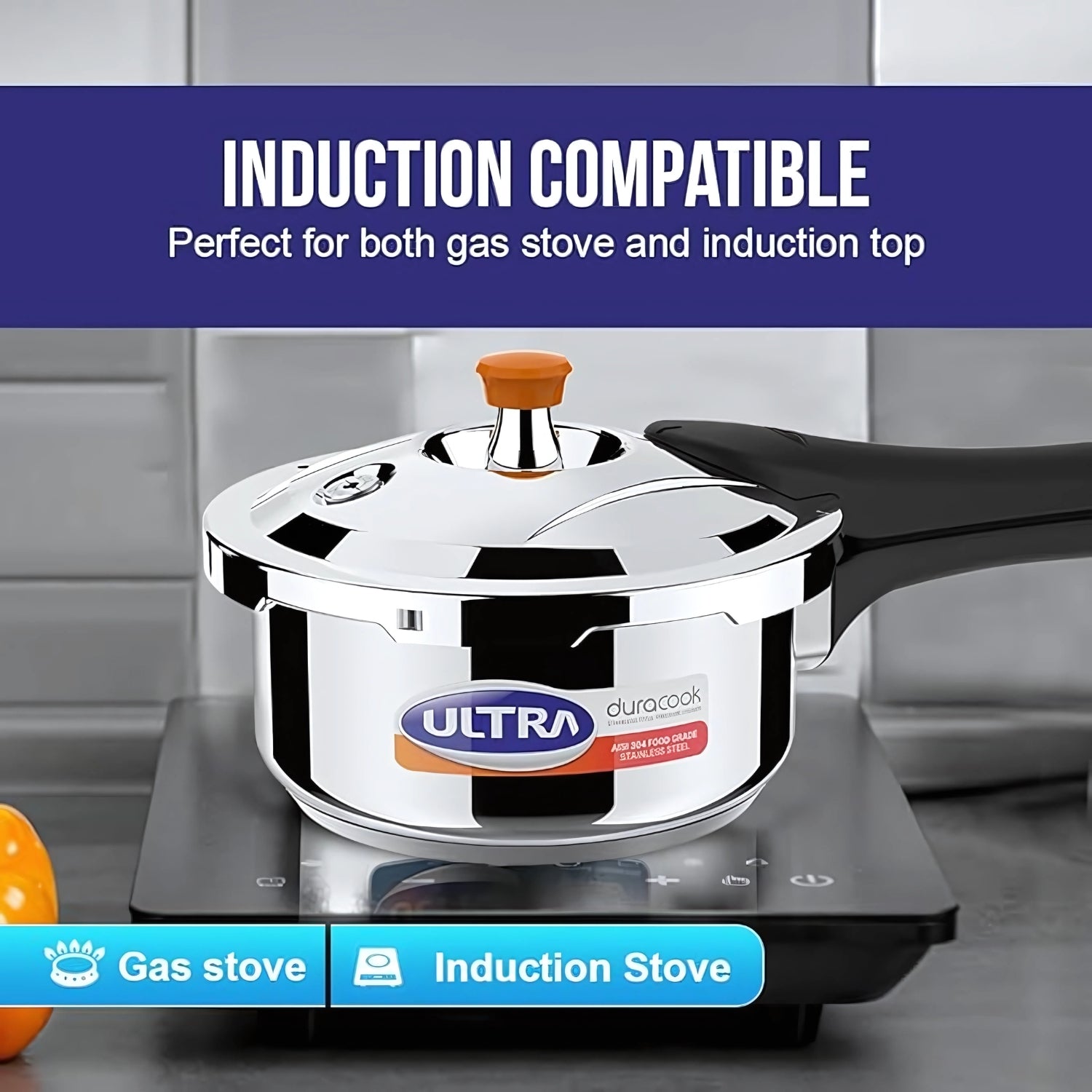 Ultra Duracook SS Pressure Cooker 2 L_2