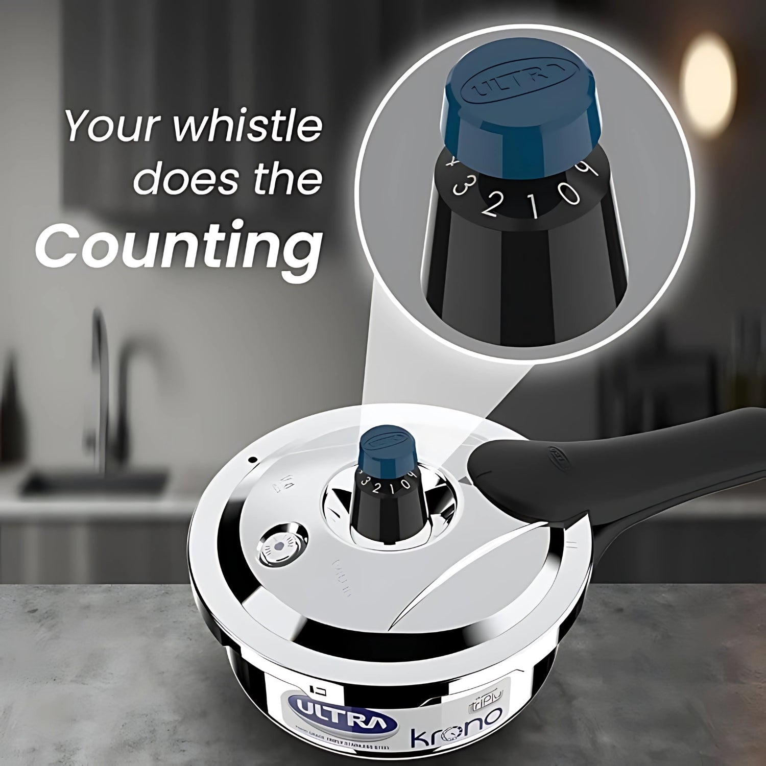 Ultra Krono Triply SS Pressure Cooker 1.5 L_2