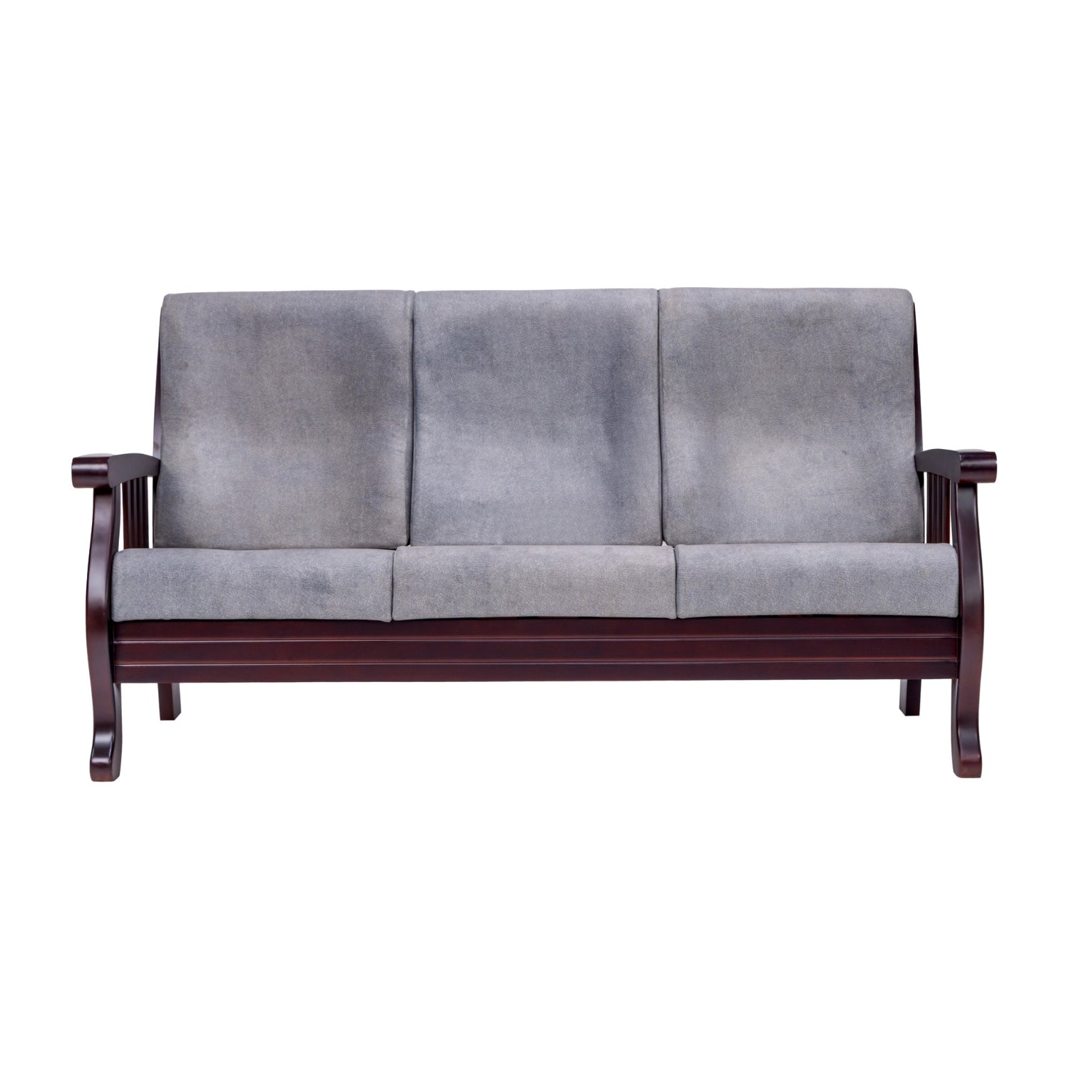 Indiana Pro Elite Wooden Sofa 3 Seater - Light Walnut Finish