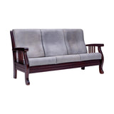 Indiana Pro Elite Wooden Sofa 3 Seater - Light Walnut Finish