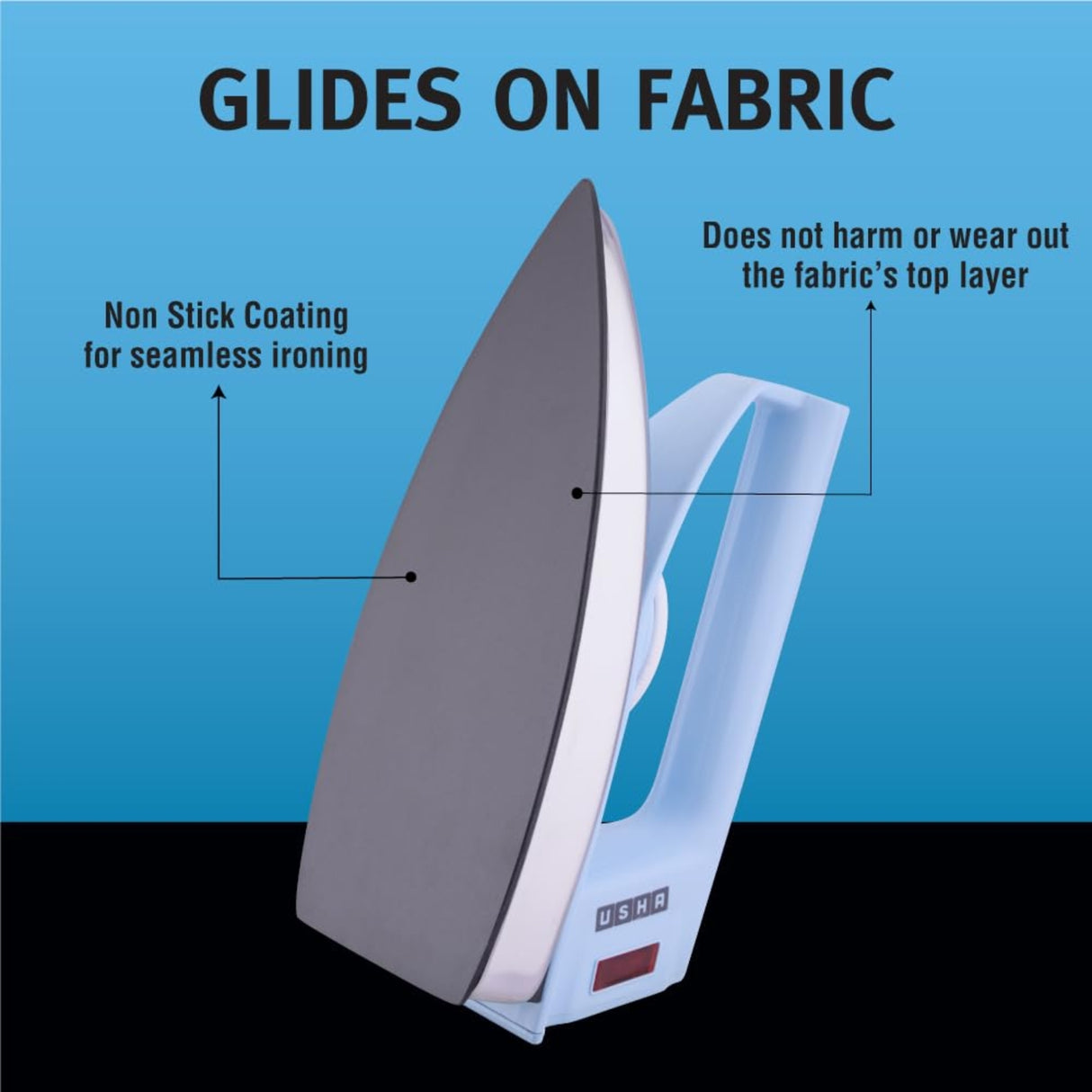 Usha 4175 Dry Iron 750 Watts - Light Blue_2