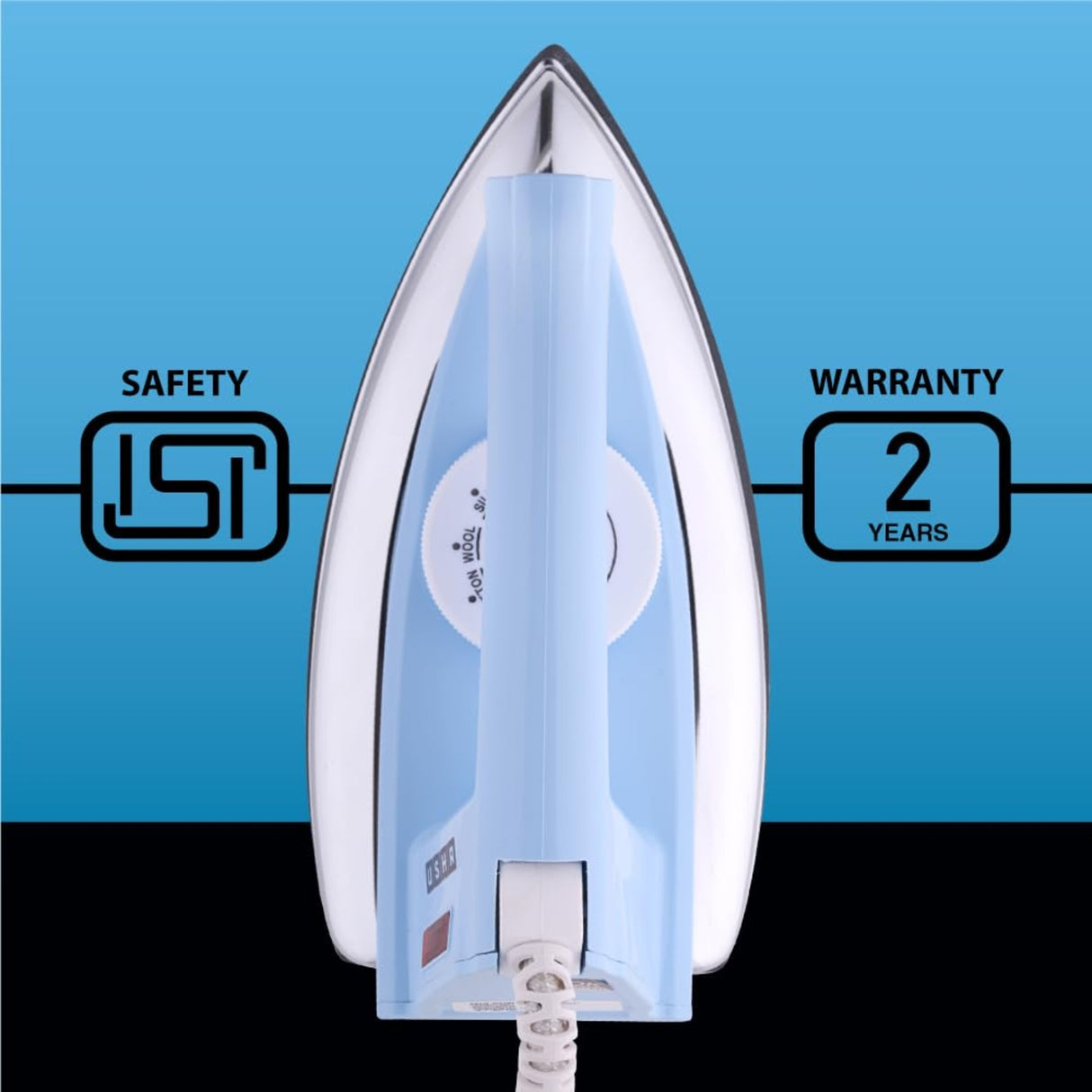 Usha 4175 Dry Iron 750 Watts - Light Blue_5