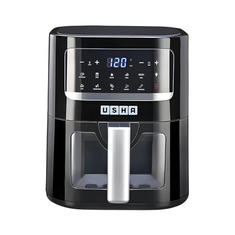 Usha ICHEF 10 in 1 Air Fryer 4.5 L - Black_Front View