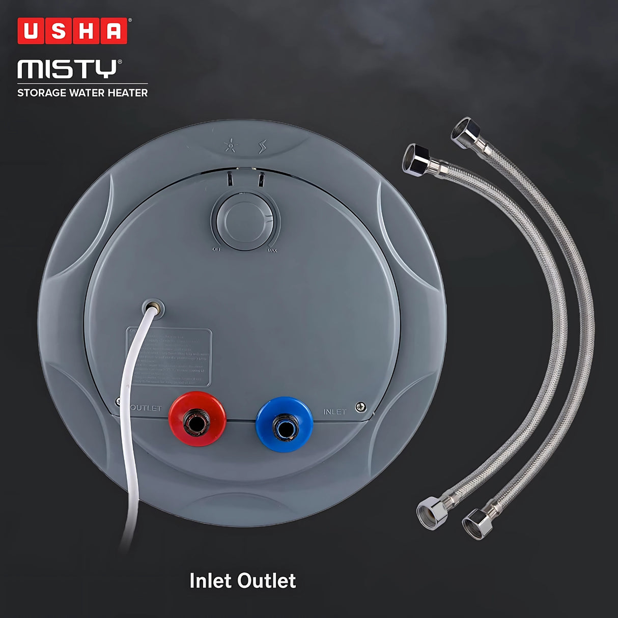 Usha SWH Misty Water Heater 15 L – Misty Grey Magnolia_5