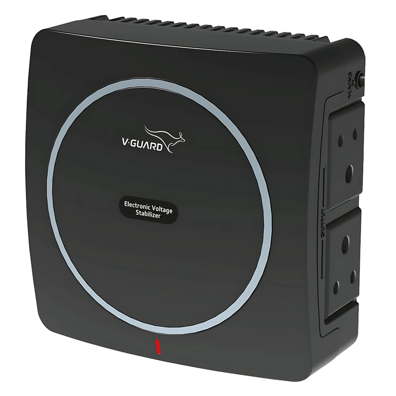 V-Guard Neo Crystal Voltage Stabilizer 90-290V - Black