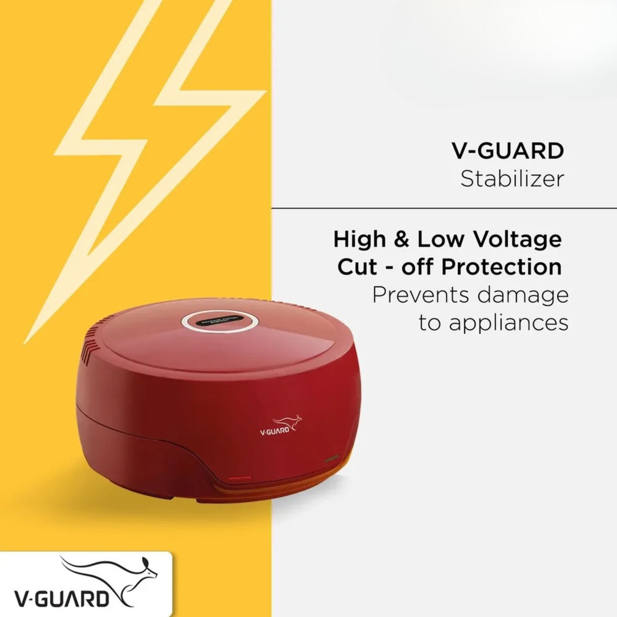 V-Guard VG 50 Voltage Stabilizer 135-280V - Red