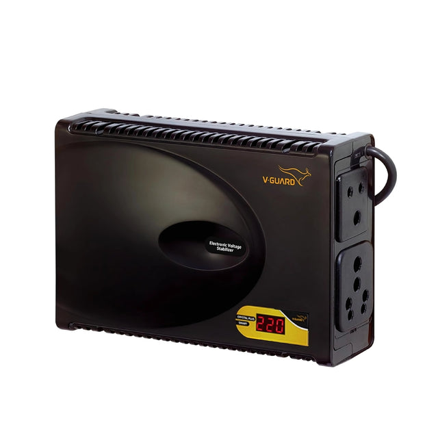 V-Guard Crystal Plus Voltage Stabilizer 90-290V - Black_1