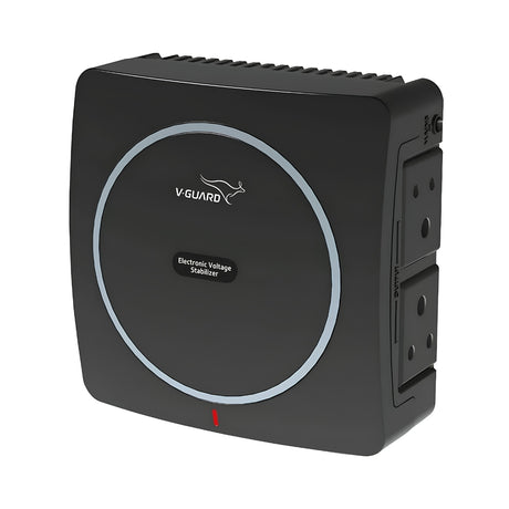 V-Guard Neo Crystal Voltage Stabilizer 90-290V - Black_FrontView