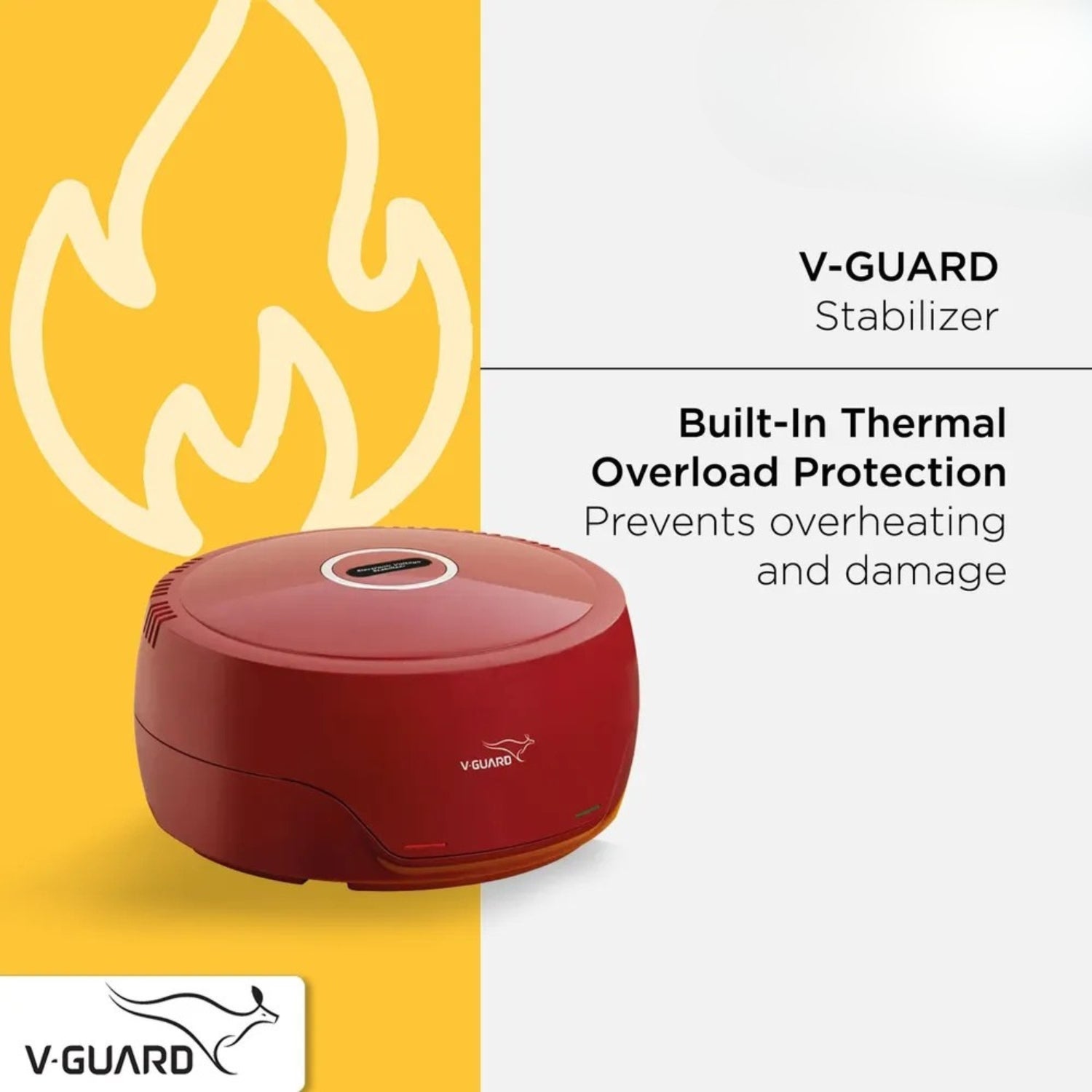 V-Guard VG 50 Voltage Stabilizer 135-280V - Red_3