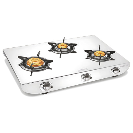 VIDIEM TUSKER 3 Burner Gas Stove - Silver