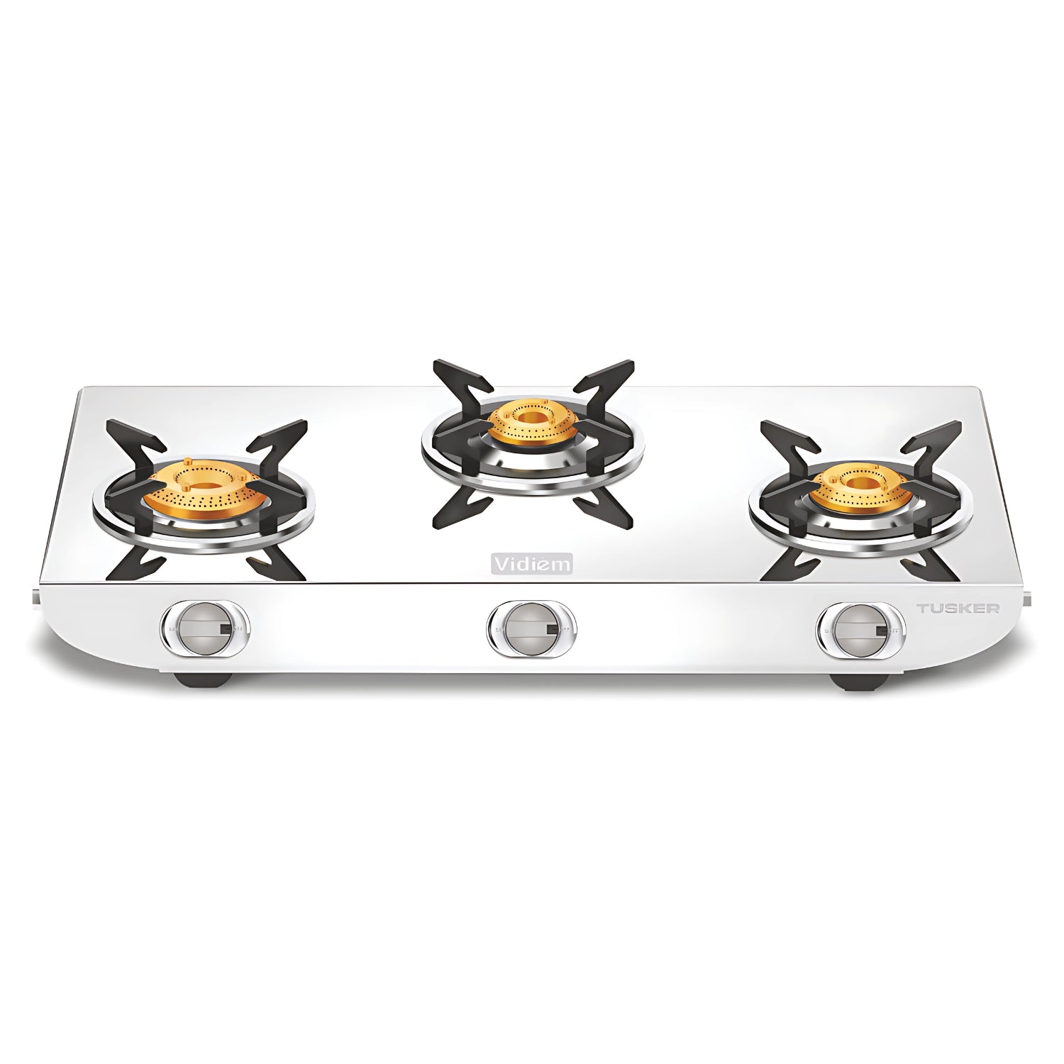 VIDIEM TUSKER 3 Burner Gas Stove - Silver_1