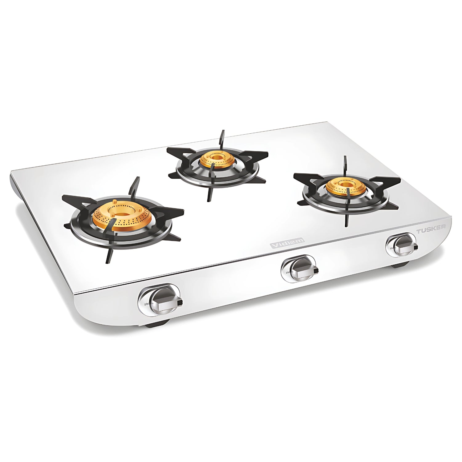 VIDIEM TUSKER 3 Burner Gas Stove - Silver_2