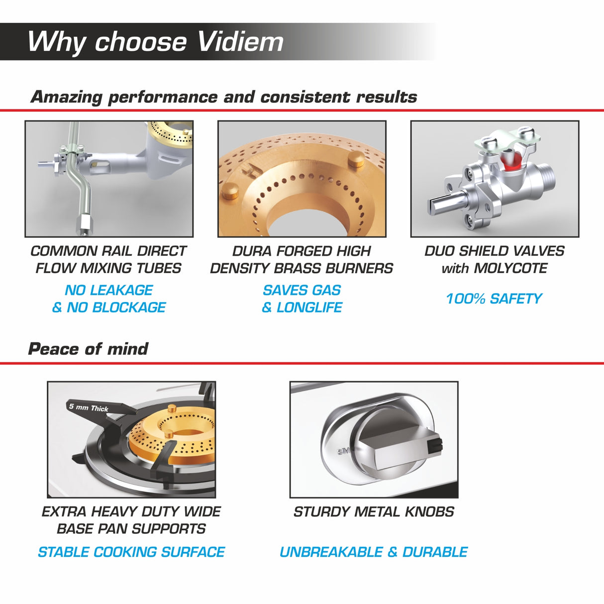 VIDIEM TUSKER 3 Burner Gas Stove - Silver_5