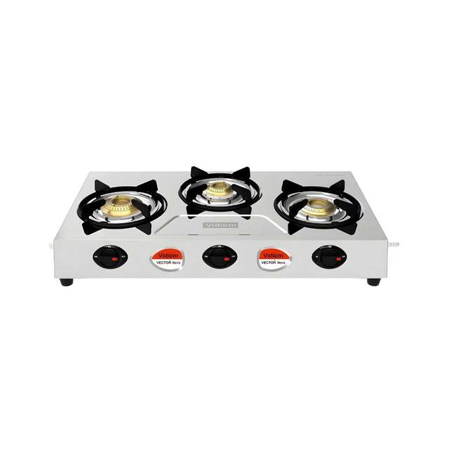VidiemVectorNero3-BurnerStainlesssteelGasStove_Silver-FrontView_1