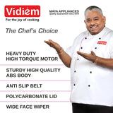 Vidiem Vision ST 2L Table Top Wet Grinder -  Cherry Red