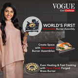 Vidiem Vogue GT 3Burner Gas Stove – Black