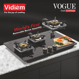 Vidiem Vogue GT 3Burner Gas Stove – Black