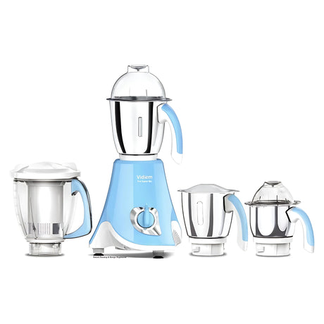 Vidiem Eva Super Blu Mixer Grinder 3 Stainless Steel Jars 750 Watts - Blue_1