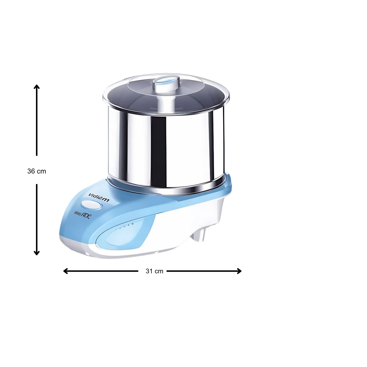 Vidiem IRIS ADC ST 2 L Wet Grinder  - White and Blue_5