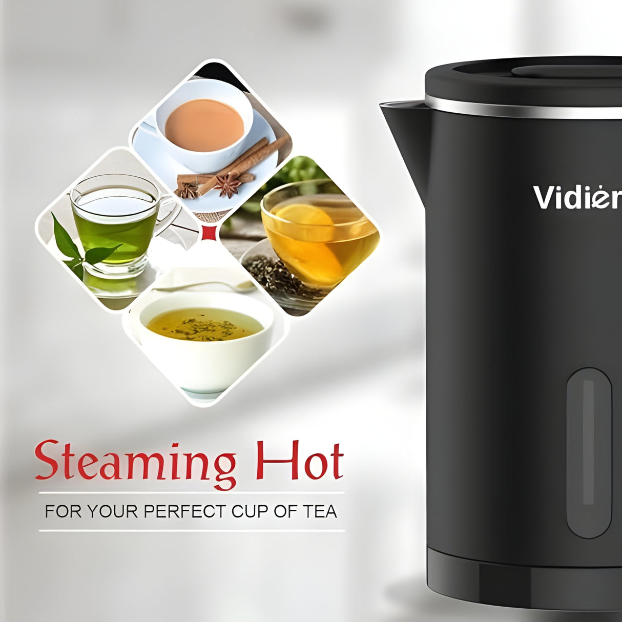 Vidiem Smart 600 W Stainless Steel Body Electric Kettle 0.8 L – Black_3